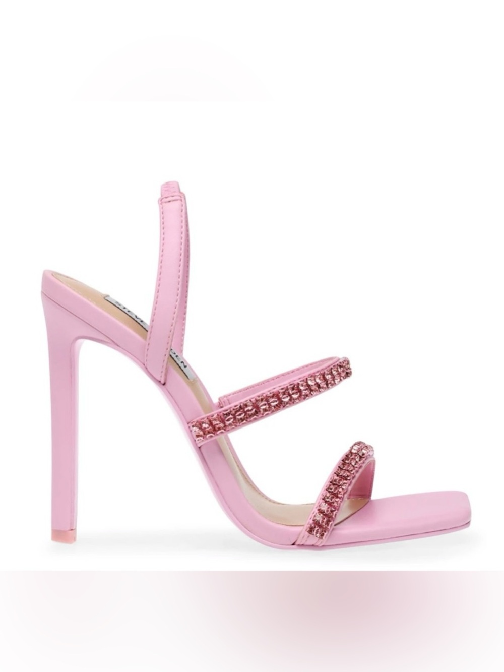 Steve Madden Pink Crystal Double-Strap Stiletto - Picture 2 of 12